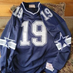 DALLAS COWBOYS #19 KEYSHAWN JOHNSON JEFF HAMILTON JERSEY SIZE 54
